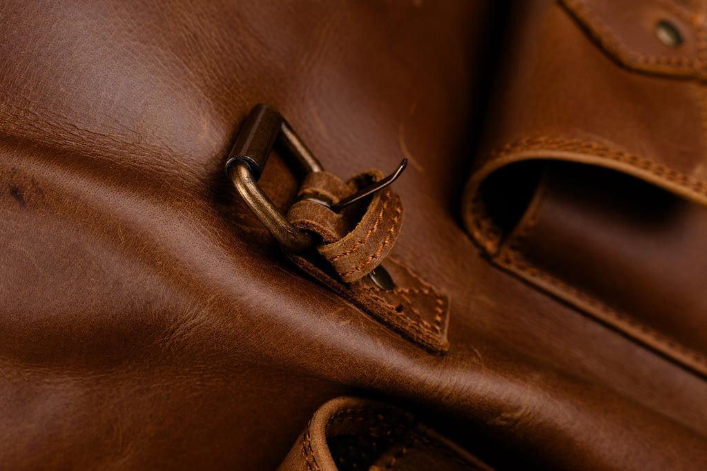 Handcrafted Leather Travel Rucksack, Full Grain Backpack, Personalized Gift.