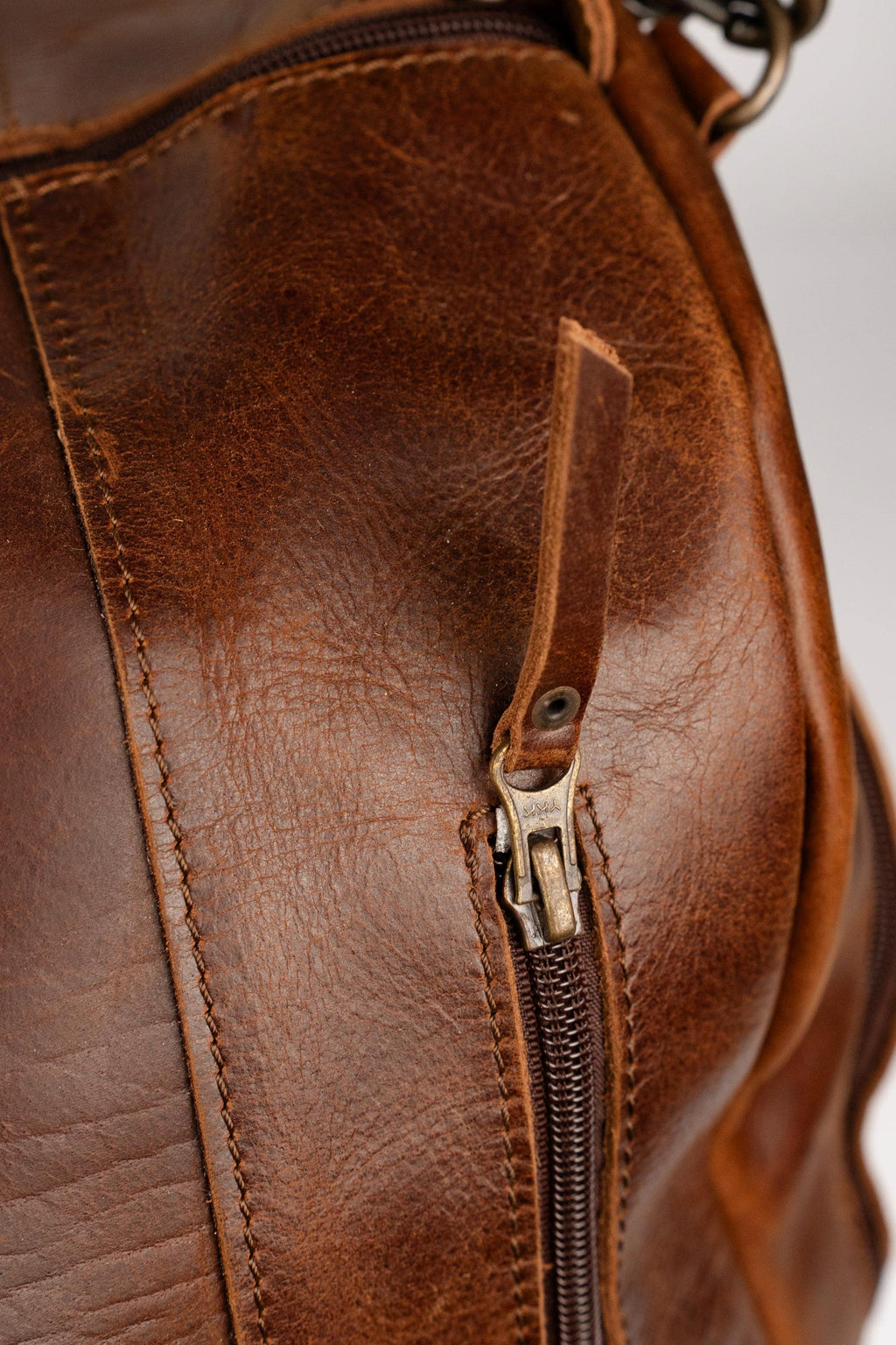 The Pioneer Duffle, Full Grain Leather Weekender Bag for Men with Shoe Compartment, Luggage Carryon Bag