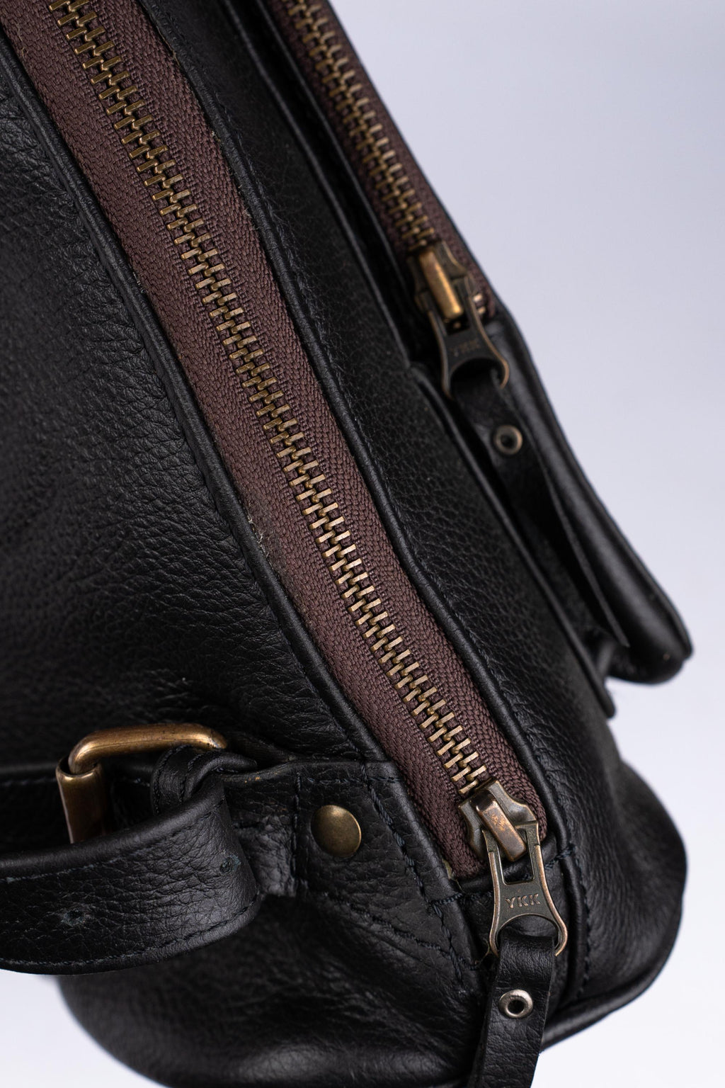 Leather Knapsack Rucksack, Slim Leather Backpack For Travel, Work, School, Shoulder Bag, Christmas Gifts For Women