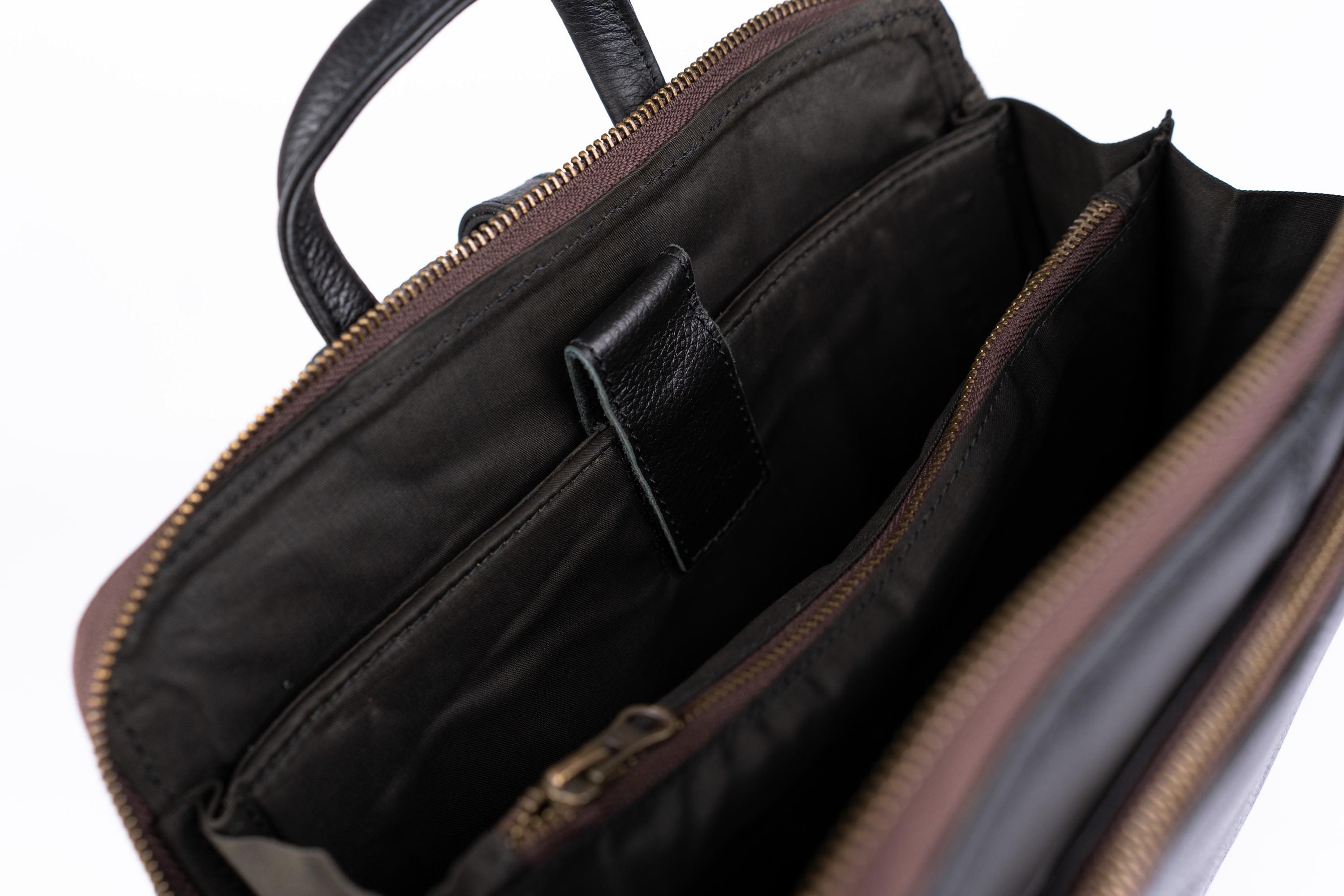 Leather Knapsack Rucksack, Slim Leather Backpack For Travel, Work, School, Shoulder Bag, Christmas Gifts For Women