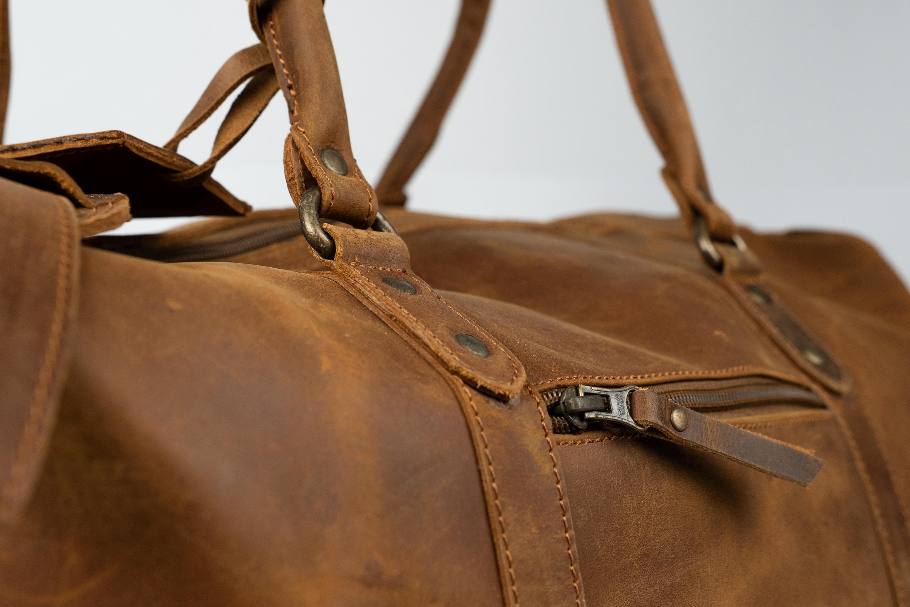 Full Grain Leather Duffle Bag, Travel Weekender, Groomsmen Gift, Leather Duffel Travel Bag