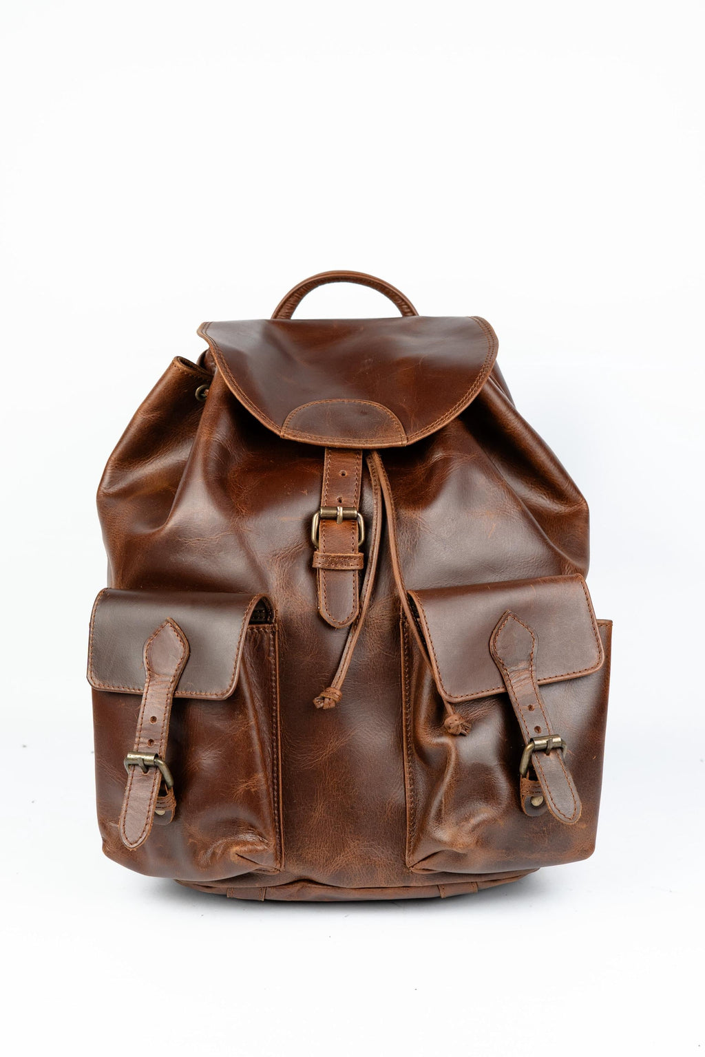 Handcrafted Leather Travel Rucksack, Full Grain Backpack, Personalized Gift