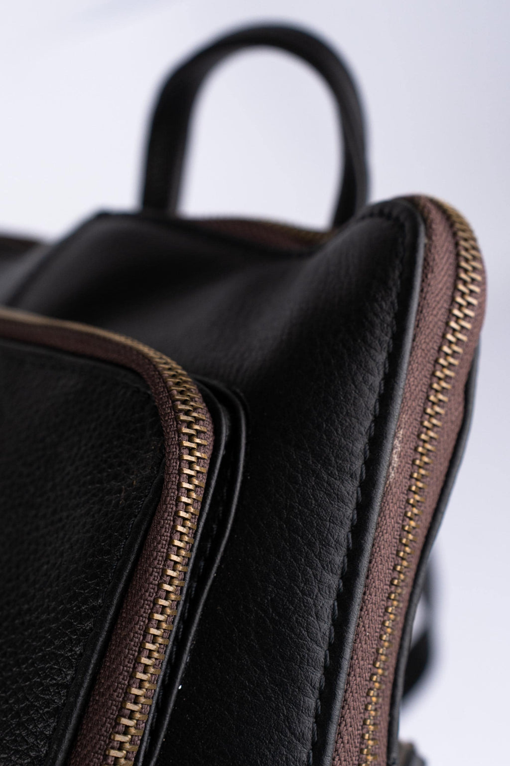 Leather Knapsack Rucksack, Slim Leather Backpack For Travel, Work, School, Shoulder Bag, Christmas Gifts For Women