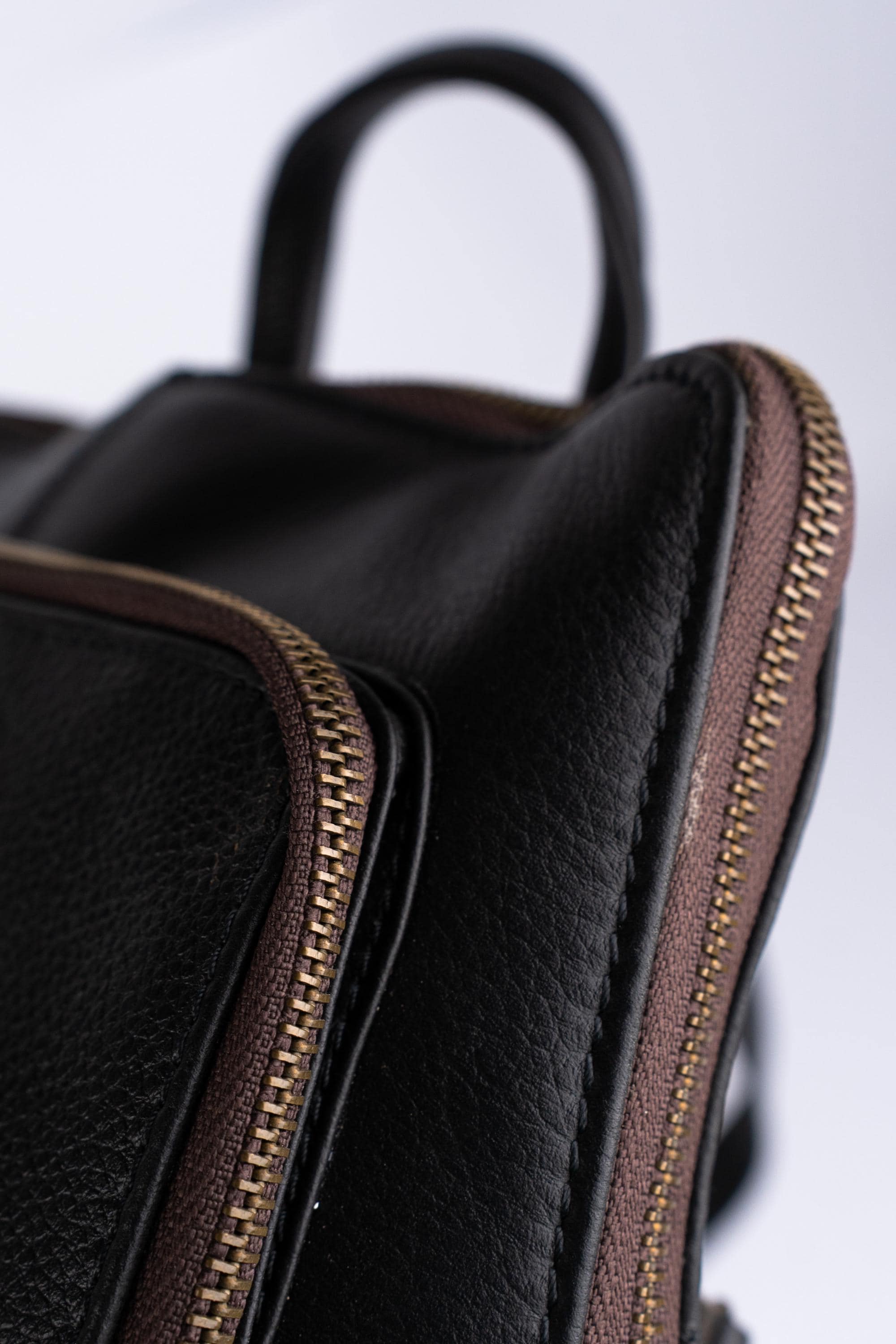 Leather Knapsack Rucksack, Slim Leather Backpack For Travel, Work, School, Shoulder Bag, Christmas Gifts For Women