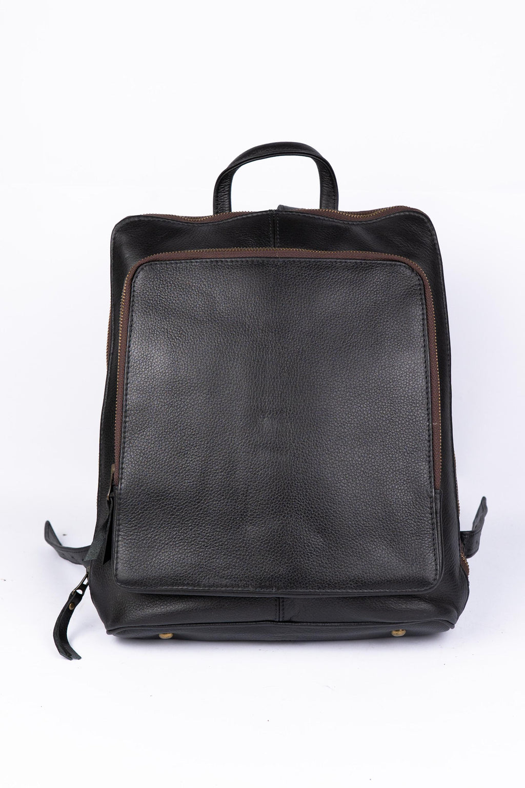 Leather Knapsack Rucksack, Slim Leather Backpack For Travel, Work, School, Shoulder Bag, Christmas Gifts For Women