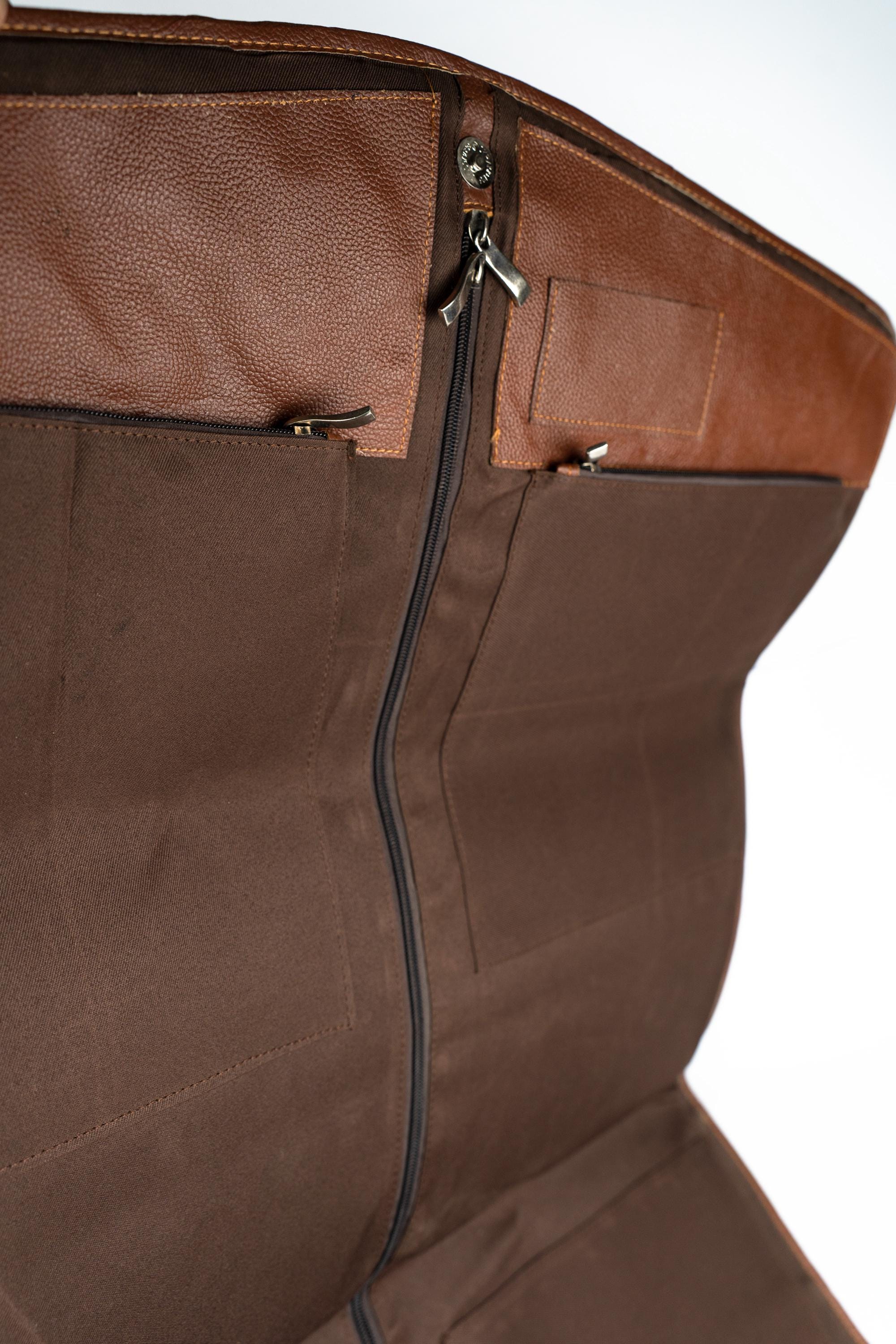 Leather Suit Carrier, Travel Garment Bag, Hanging Suit Cover, Wedding & Gift for Him,  Handmade Luggage Bag for Men, Groomsmen Gift