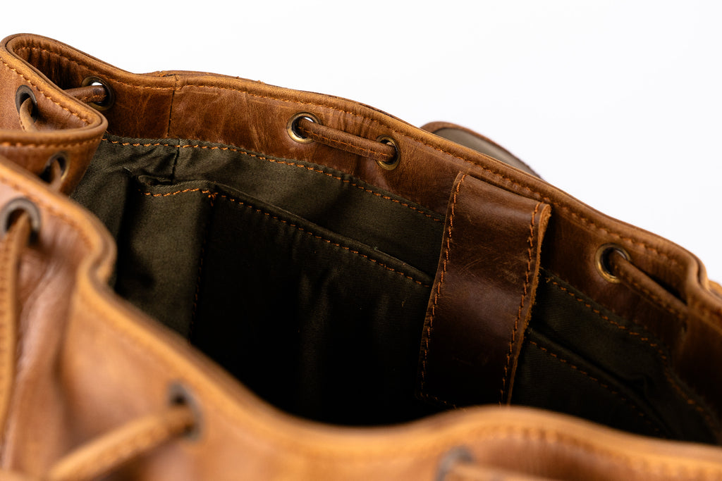 Handcrafted Leather Travel Rucksack, Full Grain Backpack, Personalized Gift.