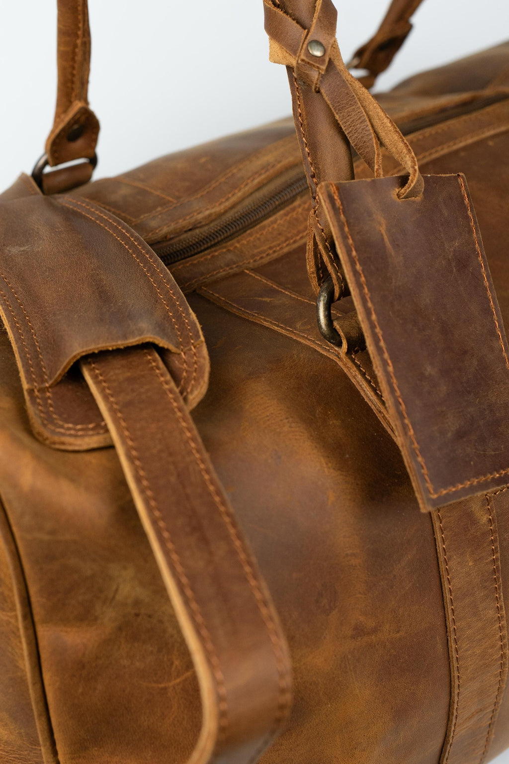 Full Grain Leather Duffle Bag, Travel Weekender, Groomsmen Gift, Leather Duffel Travel Bag