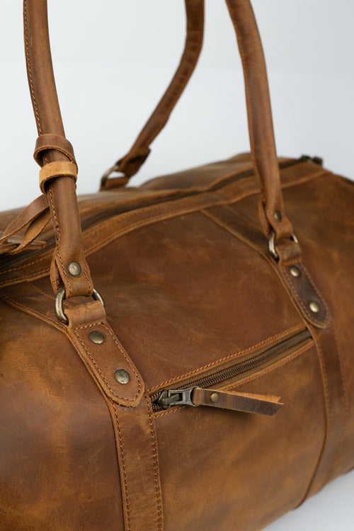 Full Grain Leather Duffle Bag, Travel Weekender, Groomsmen Gift, Leather Duffel Travel Bag