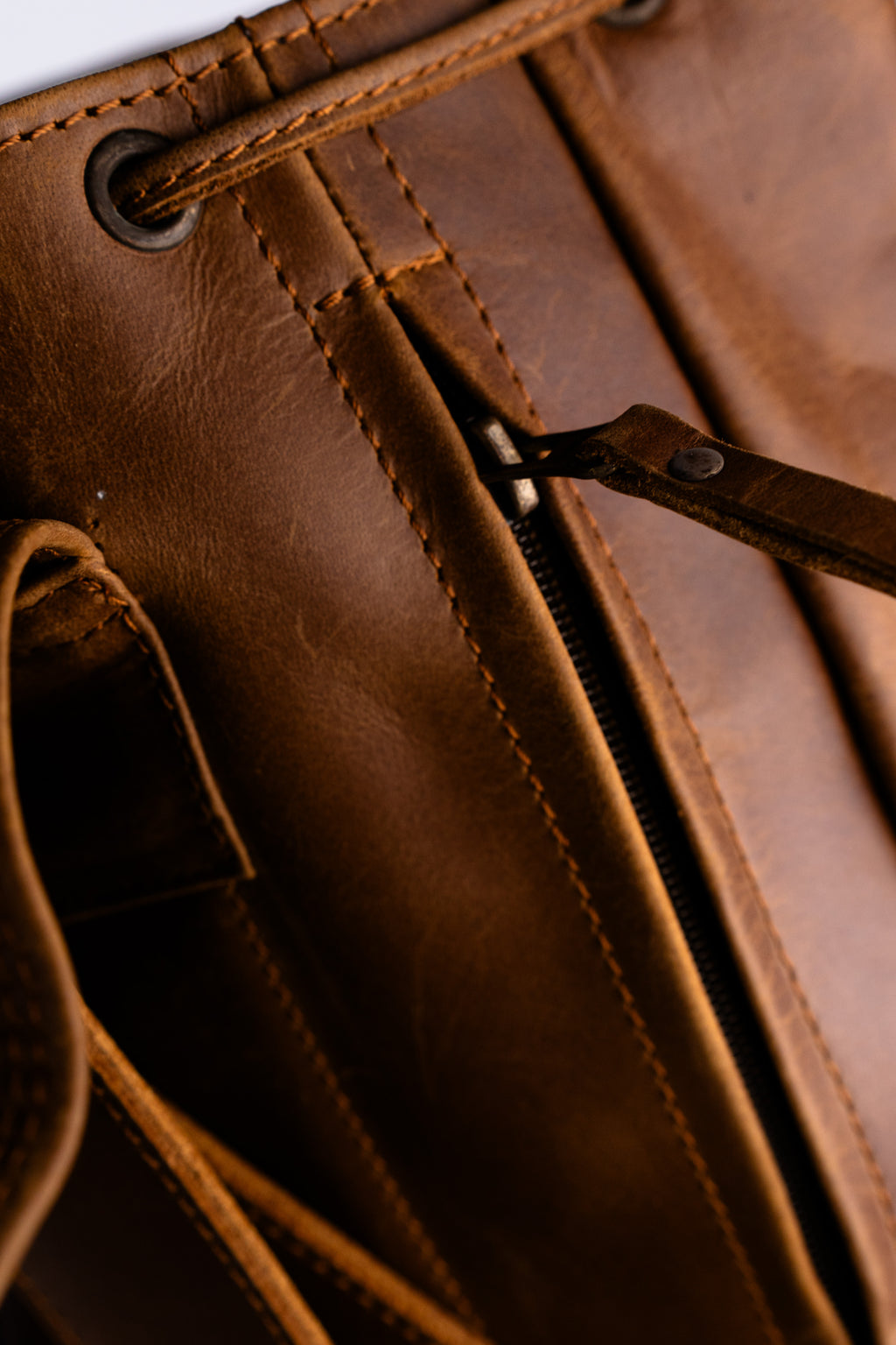 Handcrafted Leather Travel Rucksack, Full Grain Backpack, Personalized Gift.