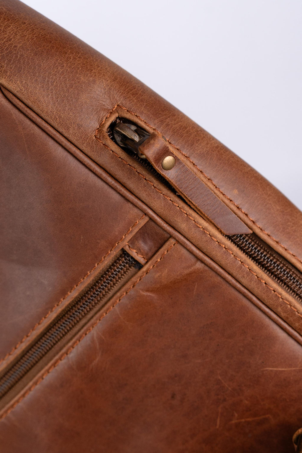 Leather Knapsack Rucksack, Slim Leather Backpack For Travel, Work, School, Shoulder Bag, Christmas Gifts For Women