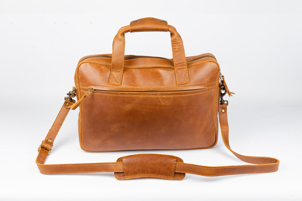 Full Grain Leather Briefcase, Messenger Bag, Leather Shoulder Bag, Laptop Bag, Top Handle Bag Fits 17 Inch Laptop Graduation Gifts For Him