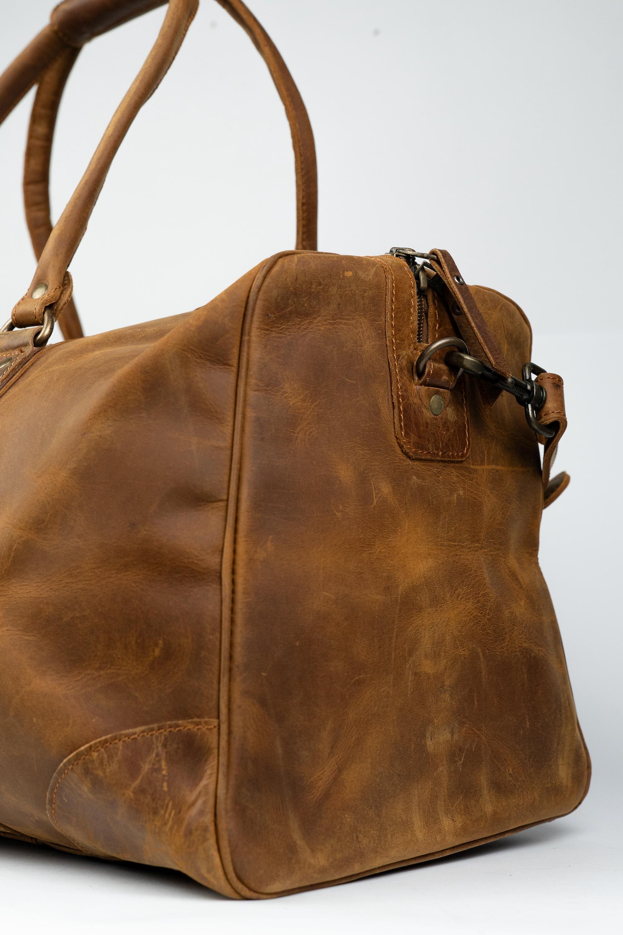 Full Grain Leather Duffle Bag, Travel Weekender, Groomsmen Gift, Leather Duffel Travel Bag