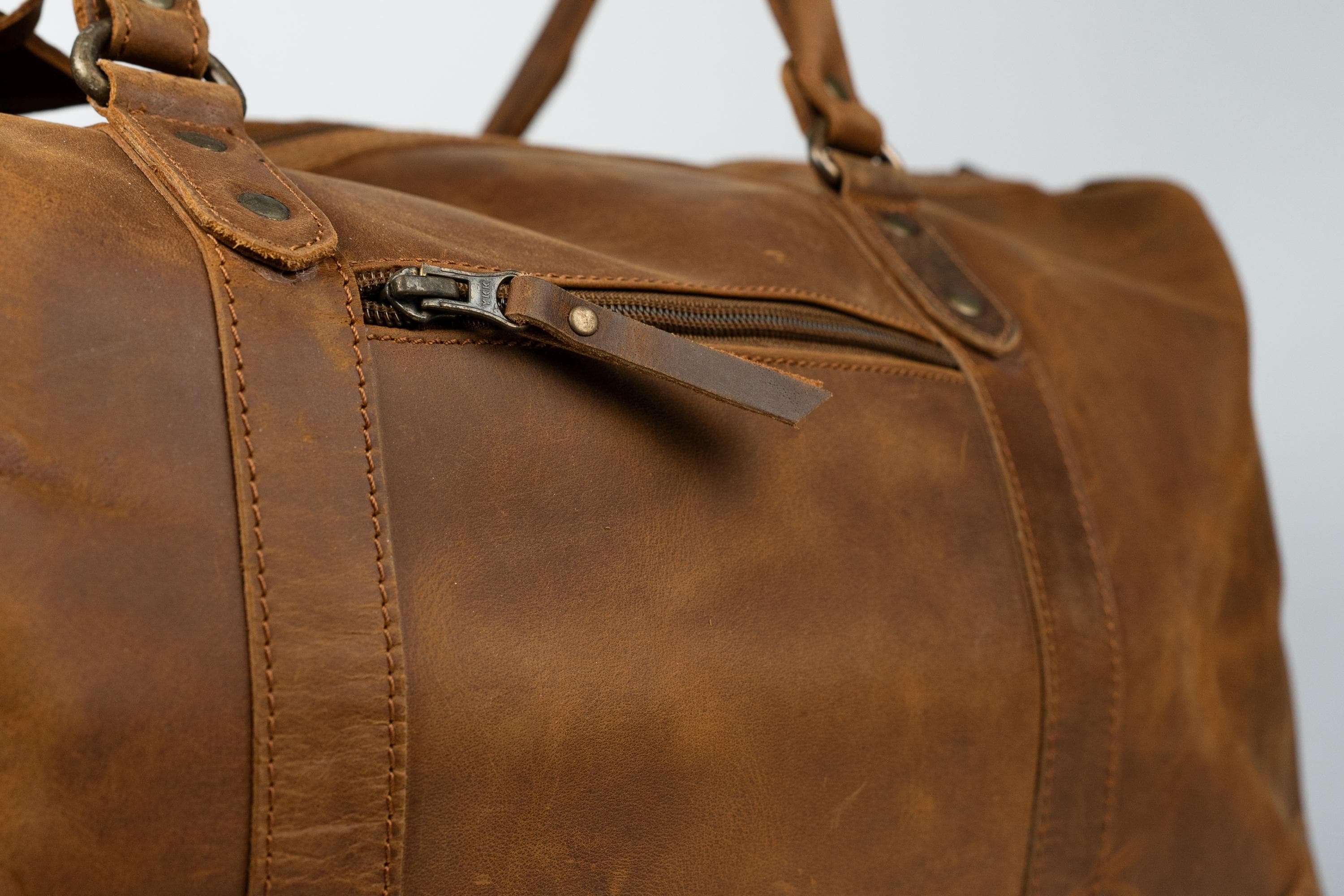 Full Grain Leather Duffle Bag, Travel Weekender, Groomsmen Gift, Leather Duffel Travel Bag
