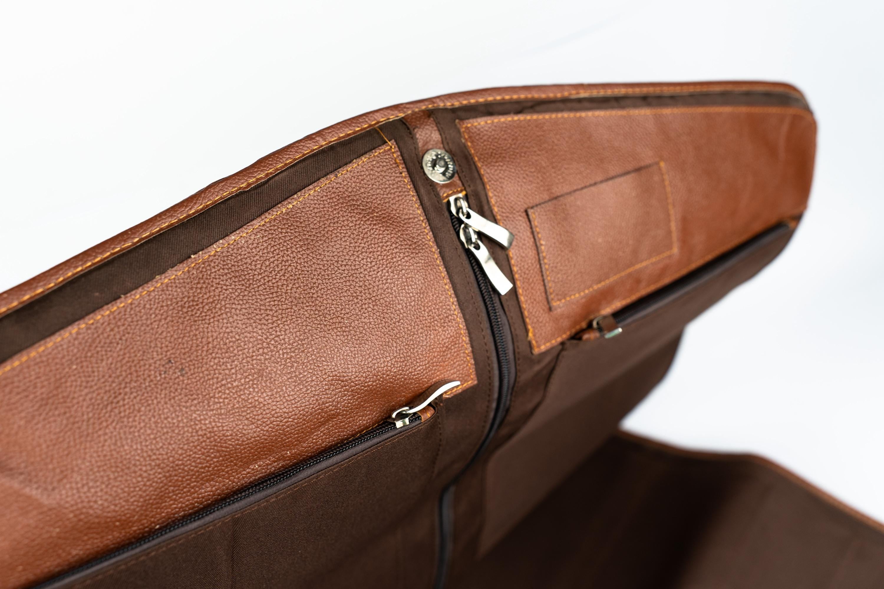 Leather Suit Carrier, Travel Garment Bag, Hanging Suit Cover, Wedding & Gift for Him,  Handmade Luggage Bag for Men, Groomsmen Gift