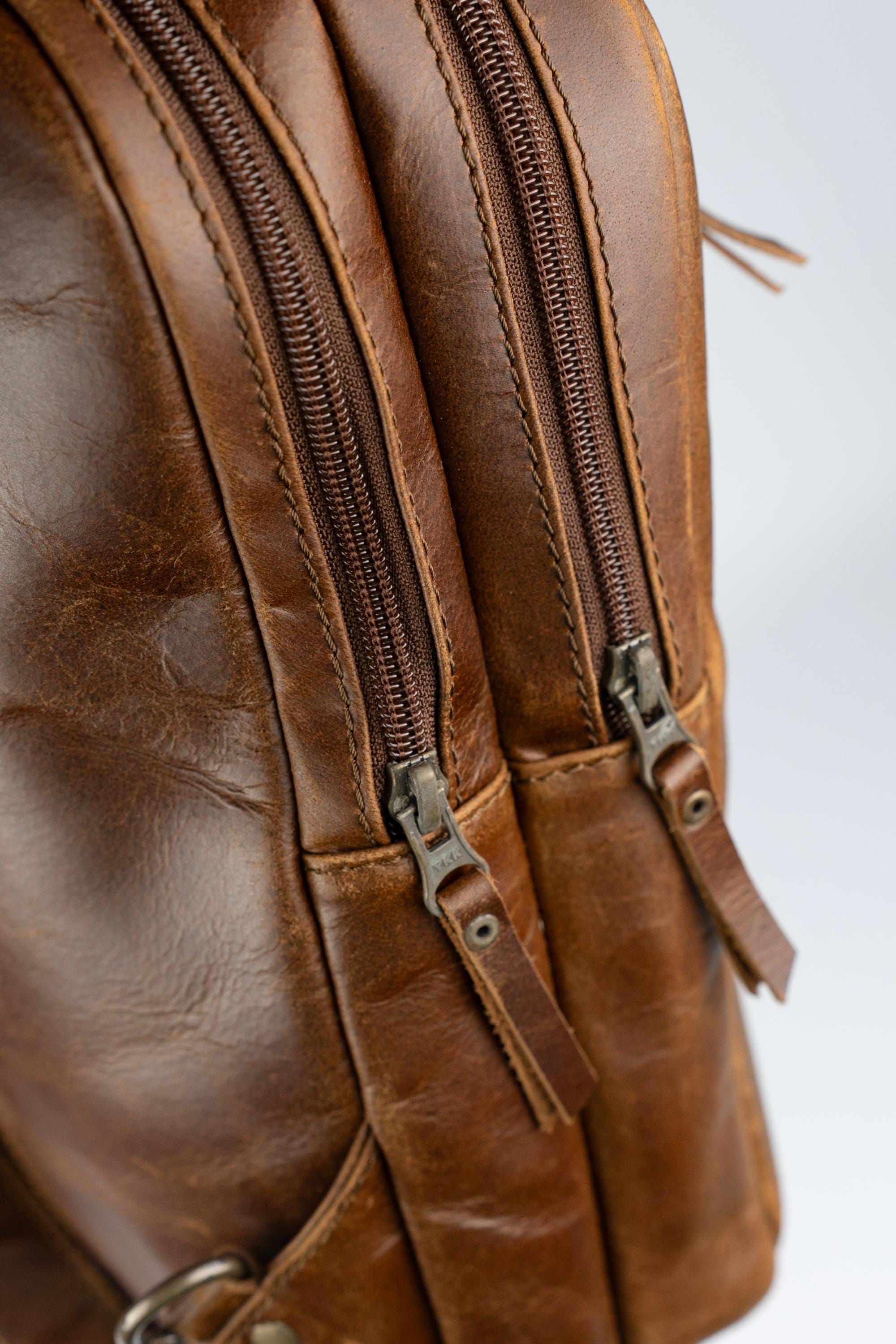 The Urban Sling, Full Grain Leather Crossbody, Sleek Utility Bag, Adjustable Shoulder Strap Sling for Travel and Daily Carry